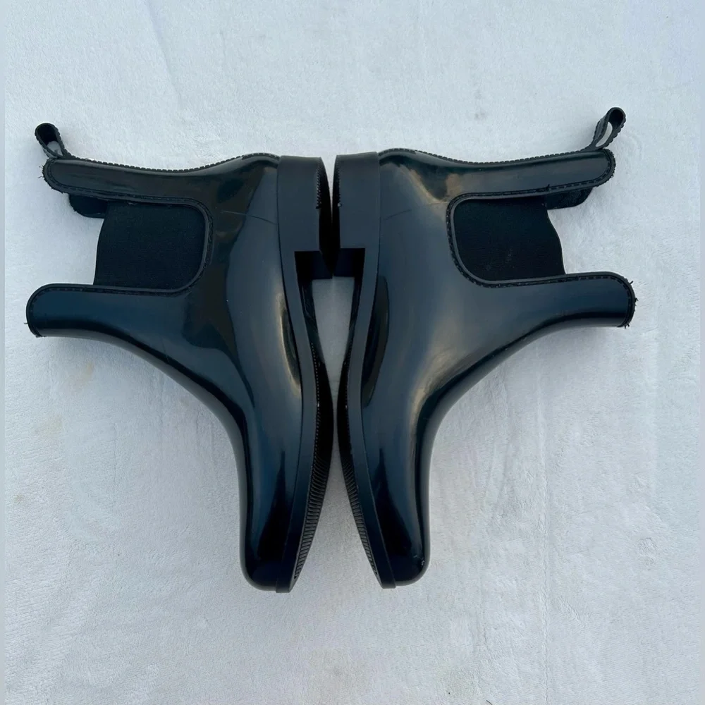 Chelsea Rain Boots by Andrea Sz. 8 Black